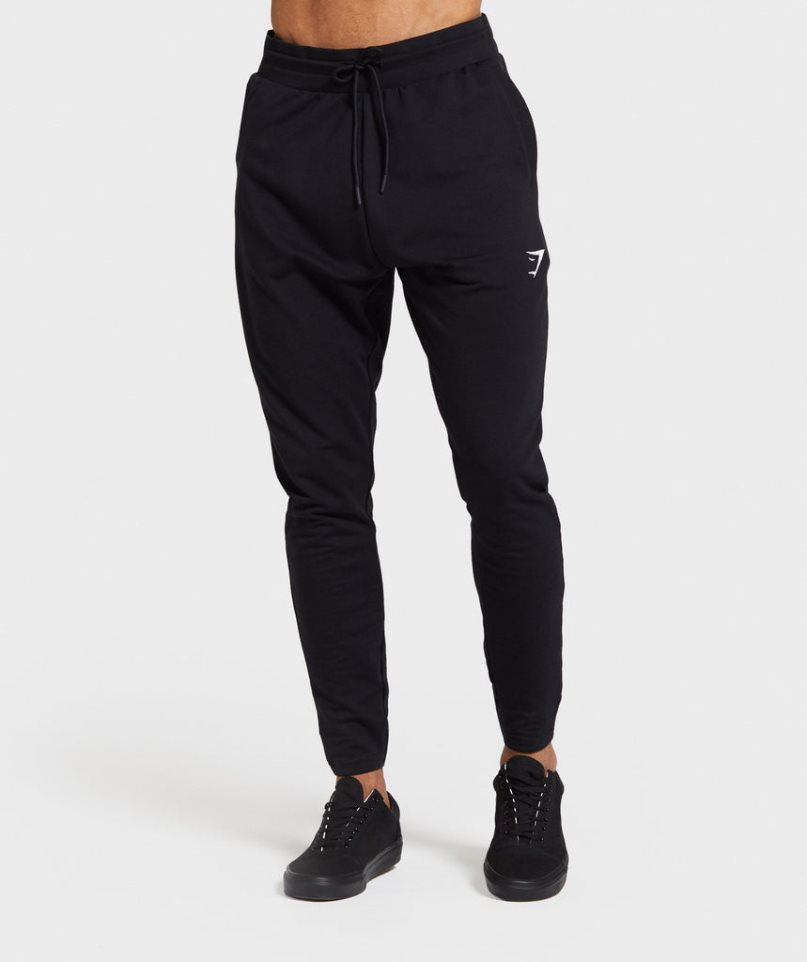 Men\'s Gymshark Critical Zip Jogger Black | NZ 0KUXZH